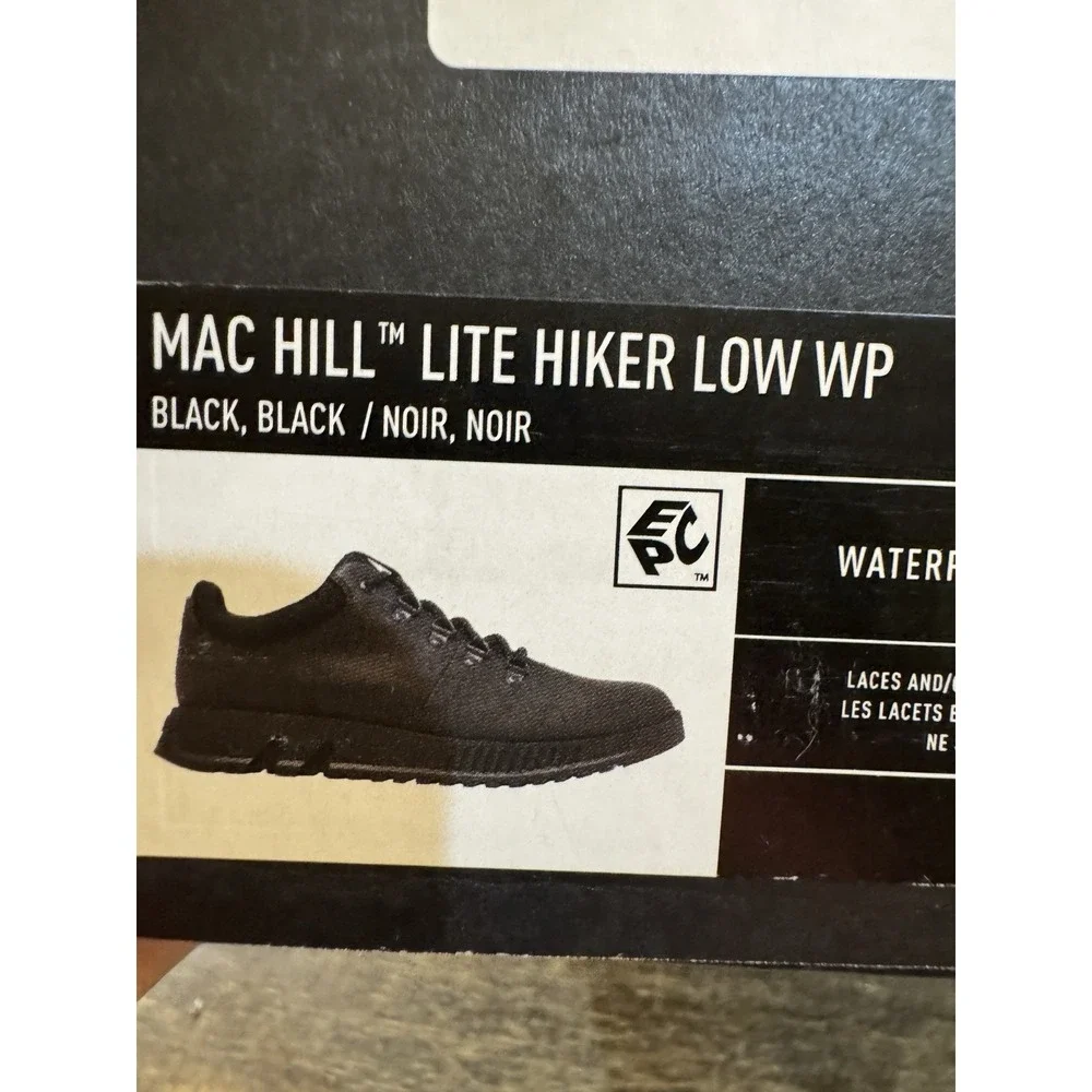 Sorel Men's Mac Hill Lite Waterproof Hiker sneakers Black Size 8.5 Waterproof